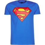 Pánske Tričká s krátkym rukávom yurban modrej farby vo veľkosti XXL s krátkymi rukávmi s motívom Superman 