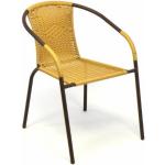 Záhradné stoličky oceľovo šedej farby z polyratanu 