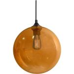Visiace lampy candellux lighting oranžovej farby zo skla s nastaviteľnou výškou kompatibilné s E27 