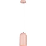 Visiace lampy Kondela ružovej farby z kovu kompatibilné s E27 