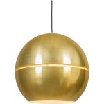 Visiace lampy Qazqa zlatej farby v Art deco štýle z kovu okrúhle v zľave kompatibilné s E27 