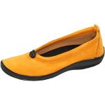 Dámska Zdravotná obuv Naturläufer okrovo žltej farby s kvetinovým vzorom z polyesteru na veľmi-široké nohy Zľava 