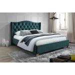 Dvojlôžkové postele viacfarebné zo zamatu s úložným priestorom 