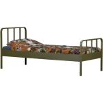 Jednolôžkové postele Woood zelenej farby v industriálnom štýle 