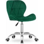 Kancelárske stoličky zelenej farby zo zamatu 