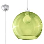 Lustre nice lamps zelenej farby v modernom štýle zo skla 