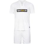 Dámske Futbalové dresy Zeus bielej farby v športovom štýle z polyesteru s krátkymi rukávmi 