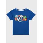 Detské tričká zippy modrej farby z bavlny s motívom Avengers 
