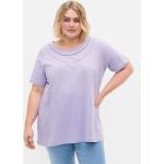 Dámske Polo tričká Zizzi fialovej farby z bavlny v zľave 