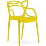 Stoličky žltej farby z plastu 
