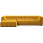 Rohové pohovky windsor & co sofas žltej farby v elegantnom štýle z masívu 
