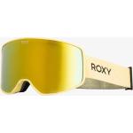 Dámske Lyžiarske okuliare Roxy Roxy zlatej farby z flisu technológia Anti-fog metalické 