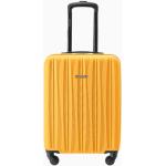 Malé cestovné kufre žltej farby v modernom štýle integrovaný zámok objem 33 l 