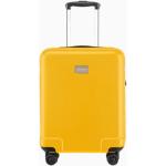 Malé cestovné kufre žltej farby na zips integrovaný zámok objem 34 l 