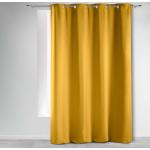 Závesy žltej farby s jednofarebným vzorom z polyesteru zatemňovacie 